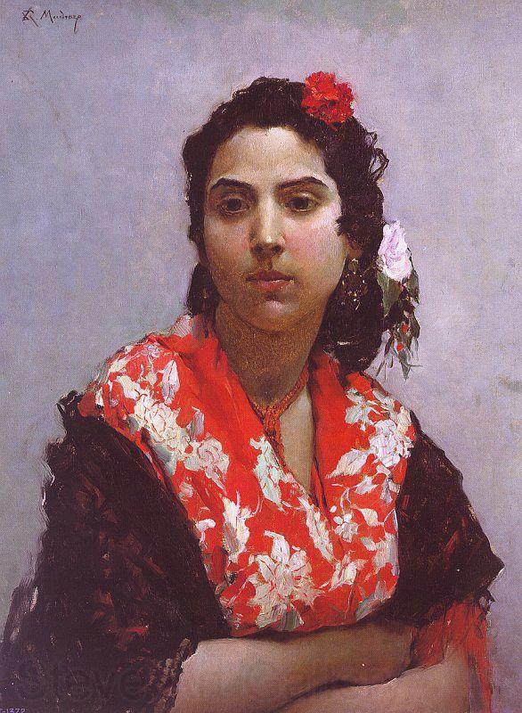   Raimundo de Madrazo y  Garreta A Gypsy Norge oil painting art